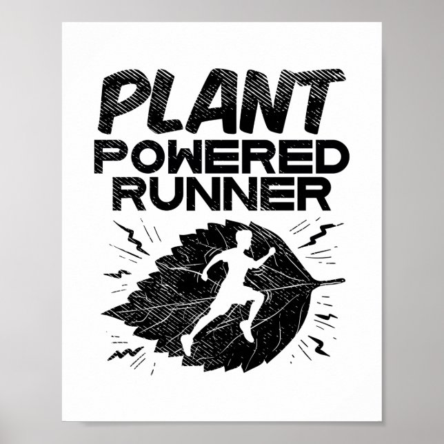Vegan - Plant Powered Runner Poster (Front)