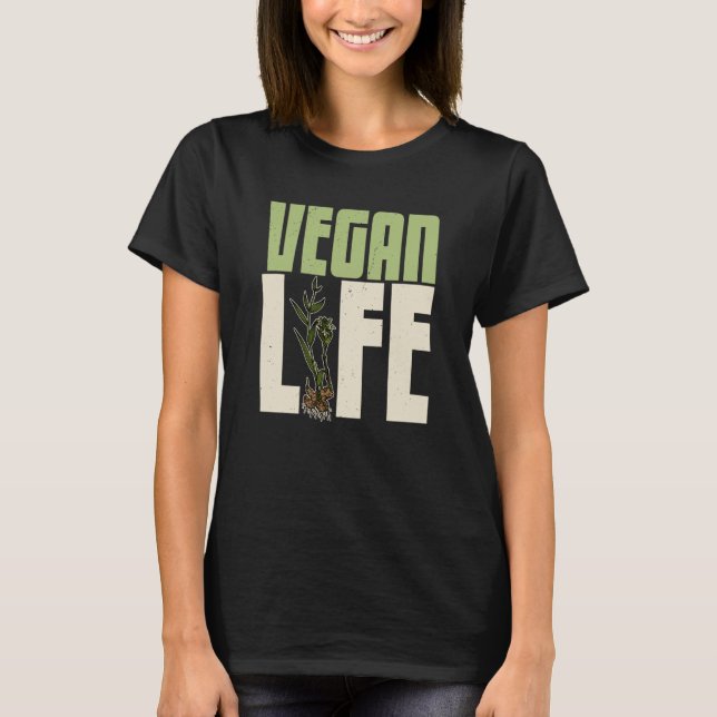 Vegan plants nutrition greens food Salad Food  5 T-Shirt (Front)