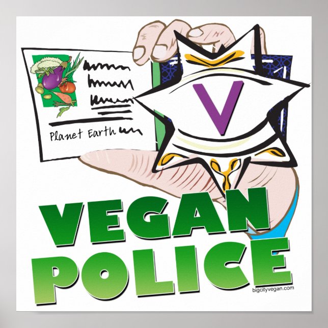 Vegan Police Poster (Front)