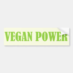 VEGAN POWER bumper sticker