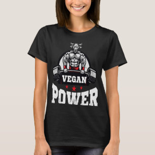 vegan power fitness workout for a vegetarian vegan T-Shirt