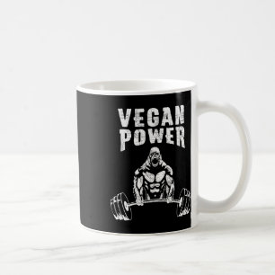 Vegan Power Gorilla Bodybuilding Gym Workout Desig Coffee Mug