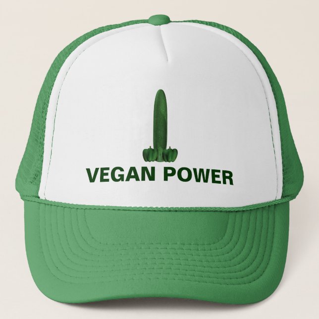 Vegan Power Trucker Hat (Front)