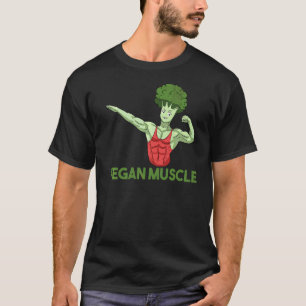 Vegan Power Vegetarian Plant Broccoli Bodybuilding T-Shirt