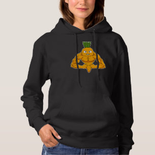 Vegan Power Vegetarian Plant Carrot Bodybuilding W Hoodie