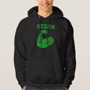 Vegan Power Vegetarian Plant Muscle Bodybuilding W Hoodie