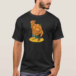 Vegan Power Vegetarian Plant Pumpkin Bodybuilding T-Shirt