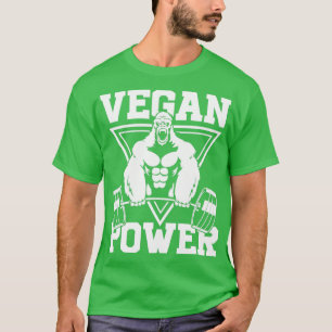 Vegan Power Workout Muscle Gorilla Bodybuilding 3 T-Shirt