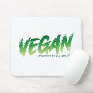 Vegan - Powered by plants Mouse Pad
