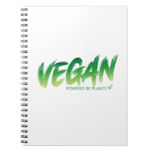 Vegan - Powered by plants Notebook