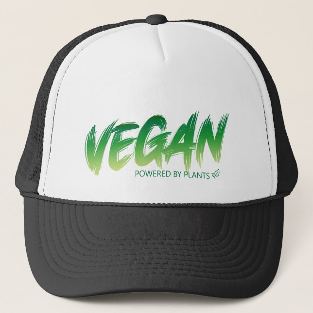 Vegan - Powered by plants Trucker Hat (Front)