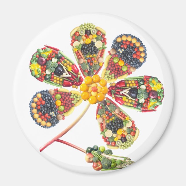 VEGAN PowerFlower Magnet (Front)