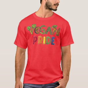 Vegan Pride Month LGBT Vegetable Vegetarian Funny  T-Shirt