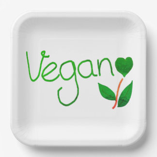 Vegan printed plates 