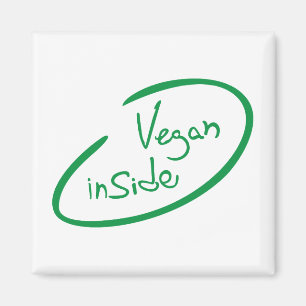 Vegan products magnet