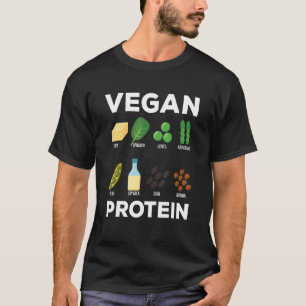 Vegan Protein Vegetarian Vegetables Plant Based Di T-Shirt