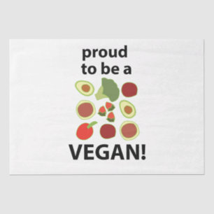 Vegan Proud To Be A Vegan Tissue Paper