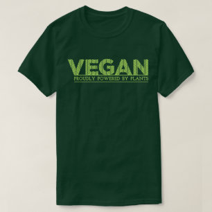 Vegan Proudly Powered by Plants Dark T-Shirt