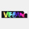 VEGAN RAINBOW BUMPER STICKER