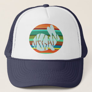 Vegan Rainbow Bunny Trucker Hat