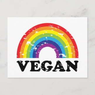Vegan Rainbow Postcard