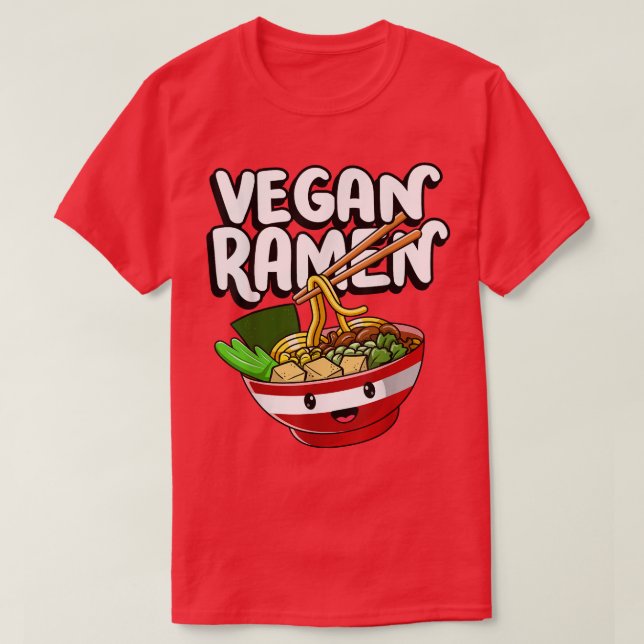 Vegan Ramen Lover Vegan Food Lover Vegetarian 1579 T-Shirt (Design Front)