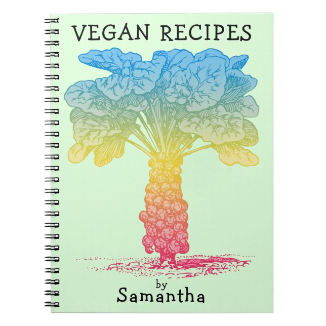 Vegan Recipe Book With Name (Front)