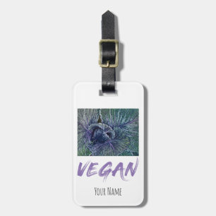 Vegan Red Cabbage Vintage gift Luggage Tag