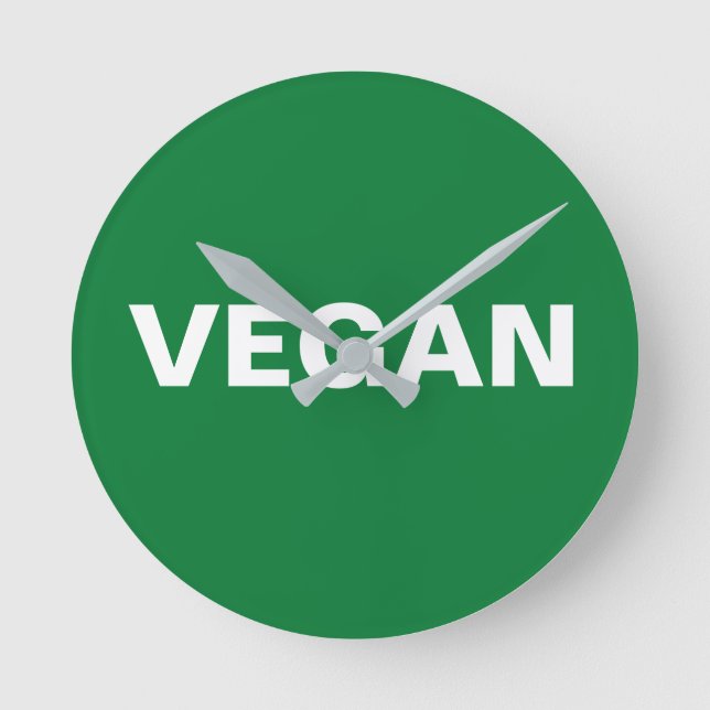 VEGAN ROUND CLOCK (Front)