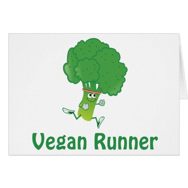 Vegan runner - Broccoli (Front Horizontal)