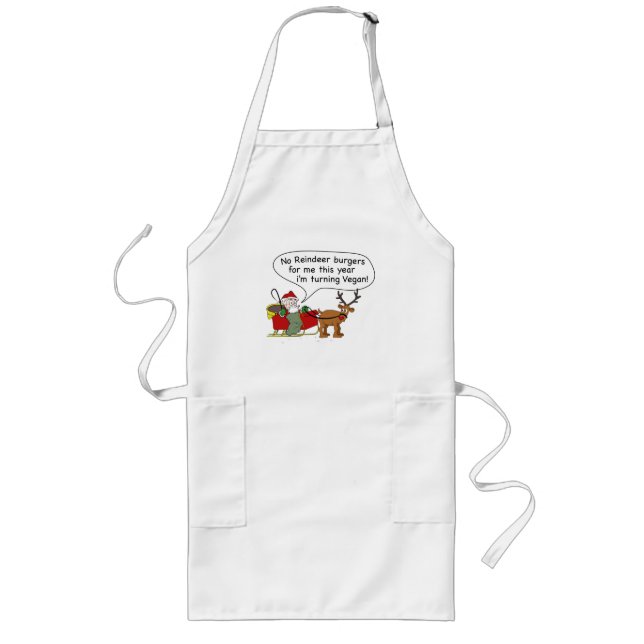 Vegan Santa Long Apron (Front)