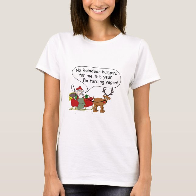 Vegan Santa T-Shirt (Front)