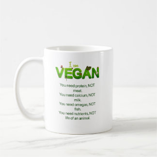 Vegan slogan cup. coffee mug
