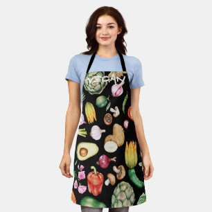 Vegan Statement Ethical Kind Living Vegetables Apron