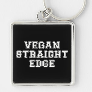 Vegan Straight Edge Key Ring