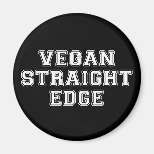 Vegan Straight Edge Magnet