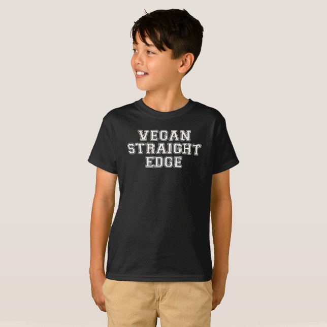 Vegan Straight Edge T-Shirt (Front Full)