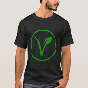Vegan Symbol Go Vegan Vegetarian Veganism Animal R T-Shirt