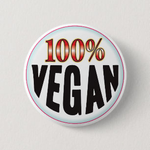Vegan Tag 6 Cm Round Badge