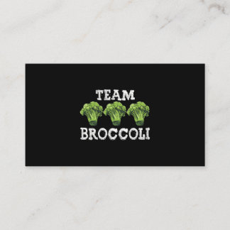 Vegan Team Broccoli Love Vegetables Vegetarian Pla Business Card