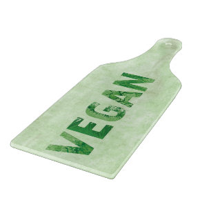 Vegan Text Art Happy quote - forks Cutting Board