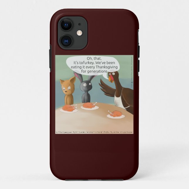 Vegan Thanksgiving Funny iPhone5 Case (Back)