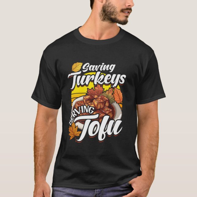 Vegan Thanksgiving Plant Based Feast for Vegetaria T-Shirt (Front)