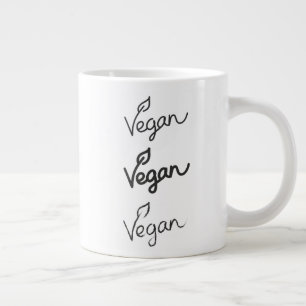 Vegan Typography Bone China Mug
