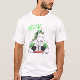 Vegan Unicorn Plant Based Vegetable Lover Vegetari T-Shirt