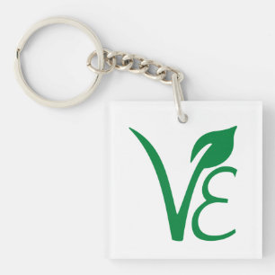 Vegan VE symbol Key Ring