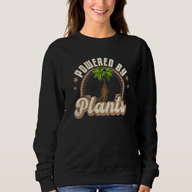 Vegan Vegan Panax Plant Medicine Food Sayings Sweatshirt (Front)