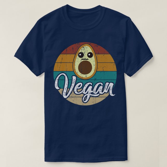 Vegan vegan vegetarian animal protection natural e T-Shirt (Design Front)