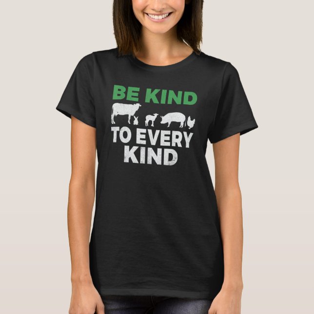 Vegan Veganism  Vegetarian Veggie Animal Welfare 1 T-Shirt (Front)