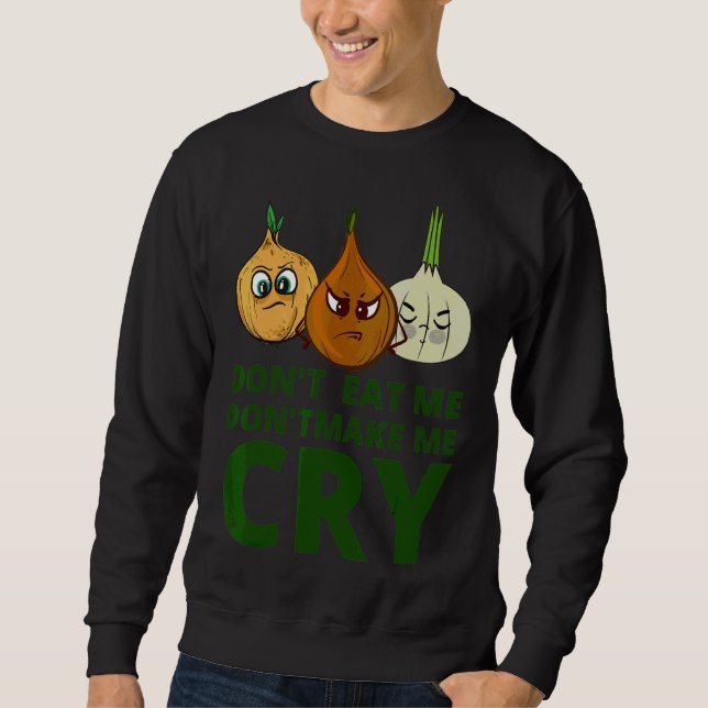 Vegan Vegetables & Fruits Protesting Against Vegan Sweatshirt (Front)